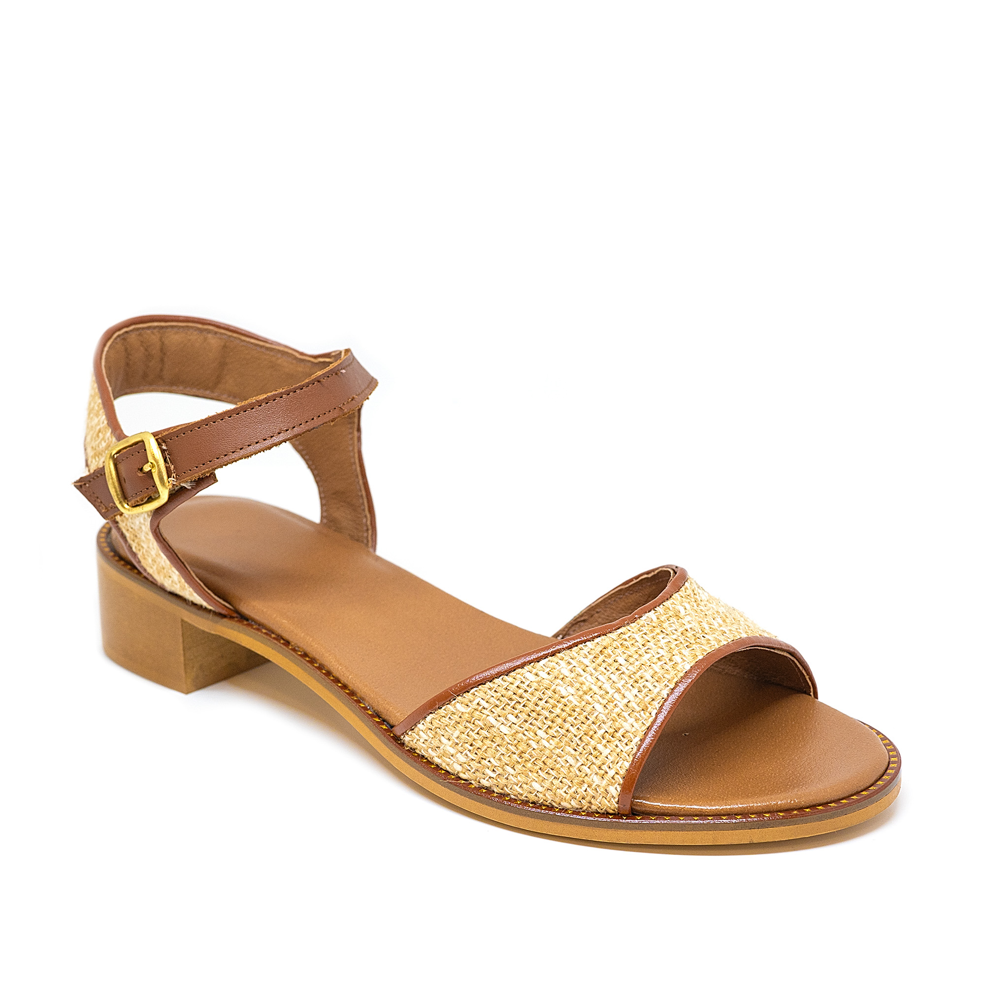Bigshoes KL0070-09 Δερμάτινo Πέδιλο Ταμπά 5cm φωτογραφία